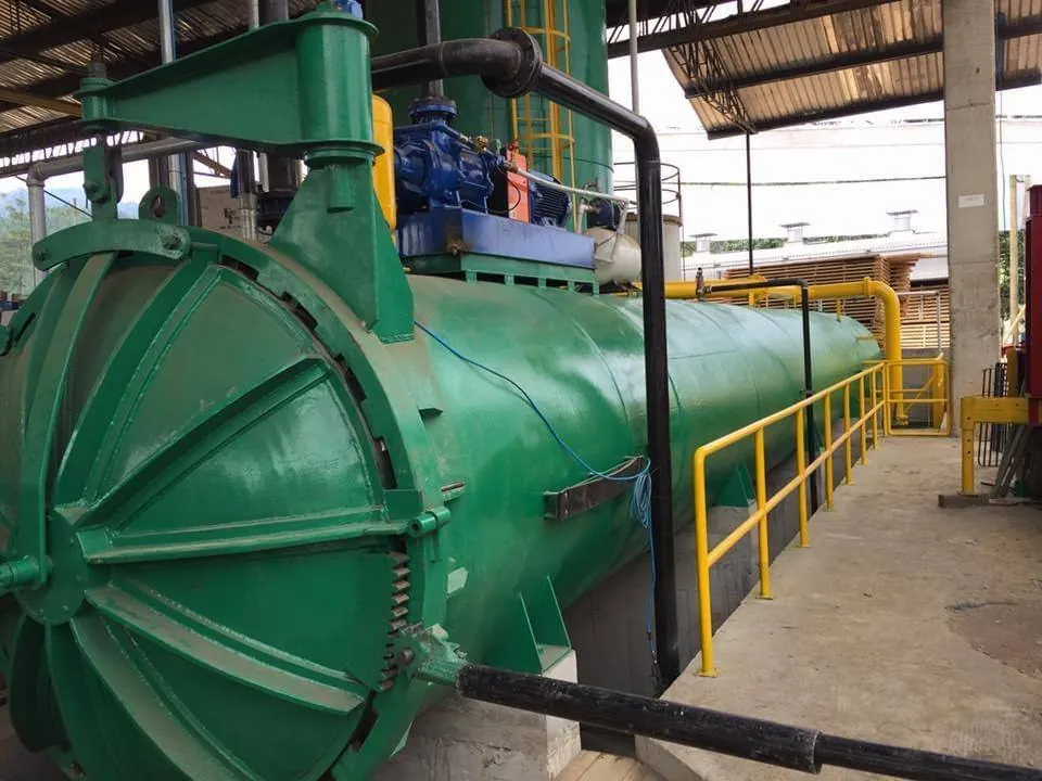 Autoclave industrial montado