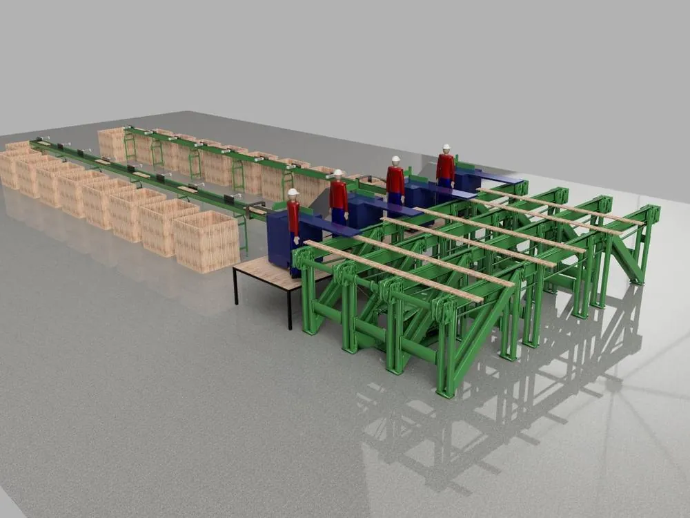 Diseño 3D de una línea de proceso