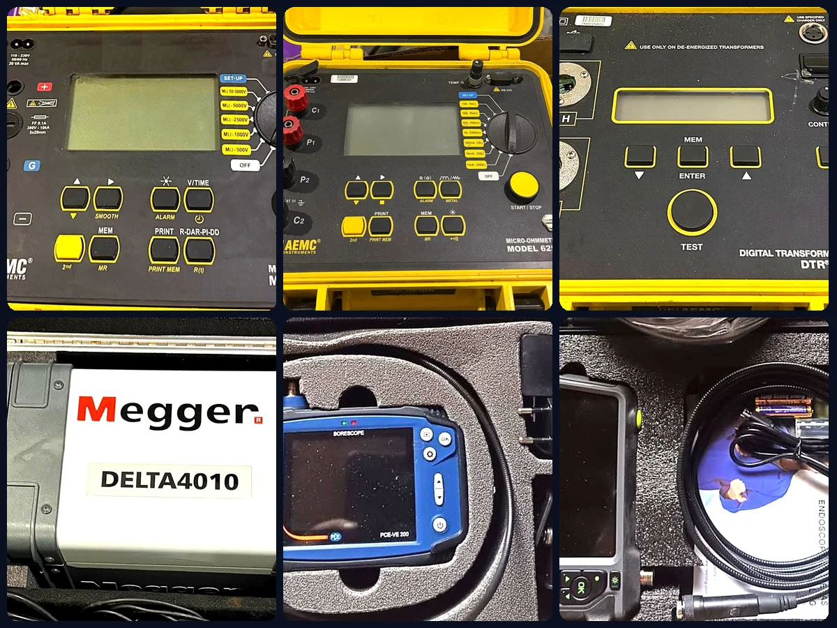 Instrumentación propia para pruebas eléctricas